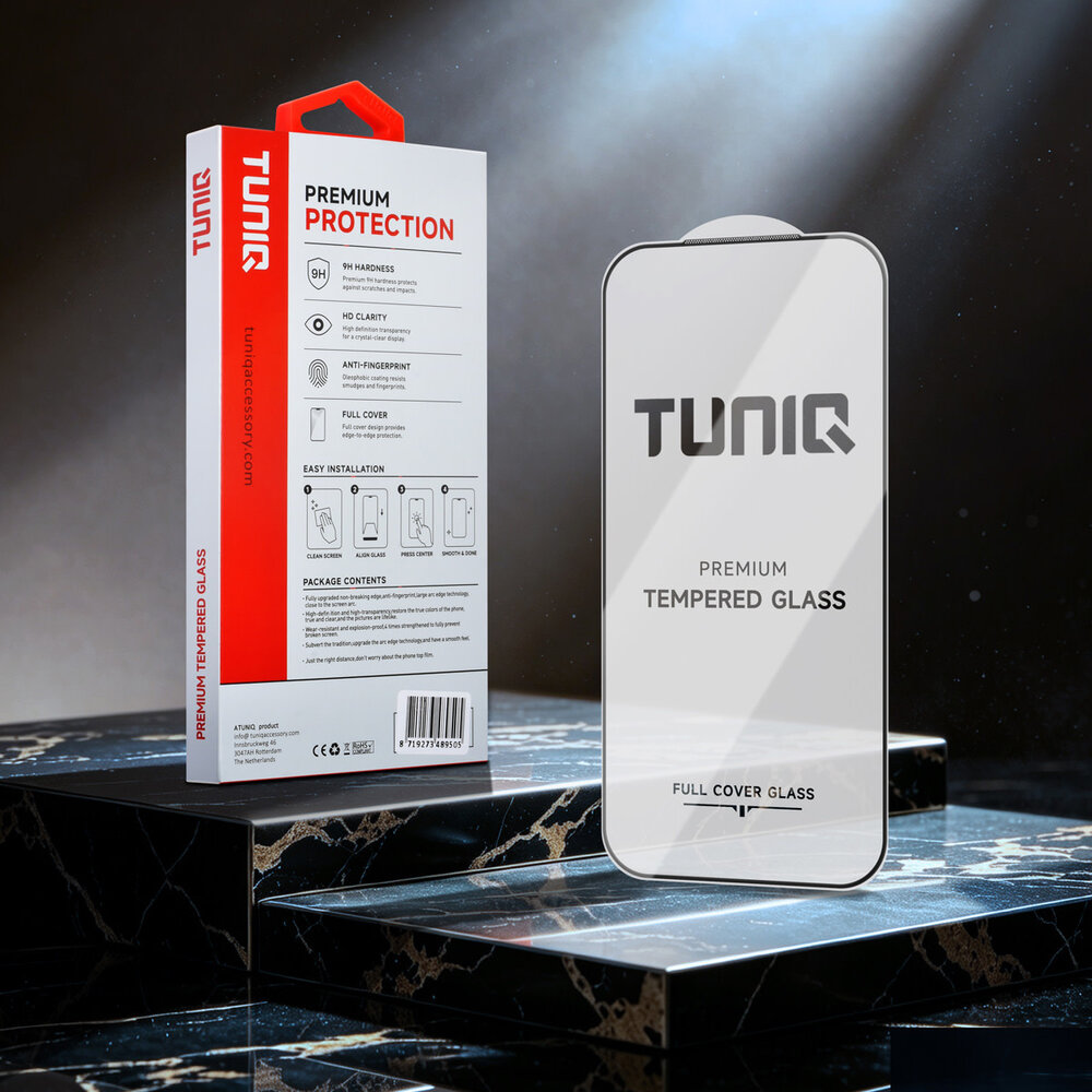 TUNIQ TUNIQ iPhone 17 Pro Display Schutzglas - Box of 10 10D full coverage - Transparent TUNIQ TUNIQ iPhone 17 Pro Display Schutzglas - Box of 10 10D full coverage - Transparent