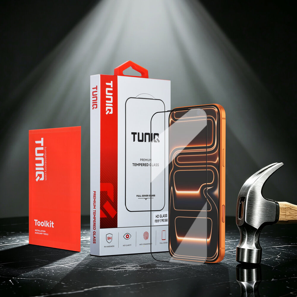 TUNIQ TUNIQ iPhone 17 Pro Max Display Schutzglas - Box of 10 10D full coverage - Transparent