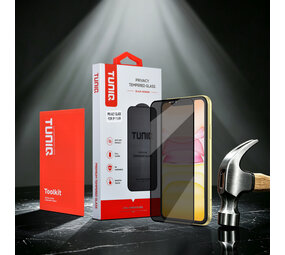 TUNIQ TUNIQ iPhone 11 Screenprotector - Box of 10 Privacy full coverage - Transparant TUNIQ TUNIQ iPhone 11 Screenprotector - Box of 10 Privacy full coverage - Transparant