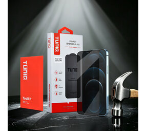 TUNIQ TUNIQ iPhone 12/12 Pro Display Schutzglas - Box of 10 Privacy full coverage - Transparent