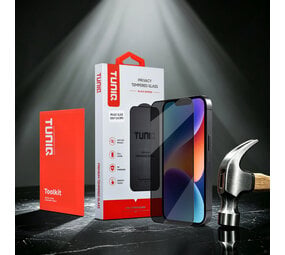 TUNIQ TUNIQ iPhone 14 Display Schutzglas - Box of 10 Privacy full coverage - Transparent