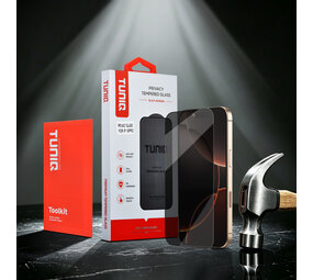 TUNIQ TUNIQ iPhone 16 Pro Display Schutzglas - Box of 10 Privacy full coverage - Transparent