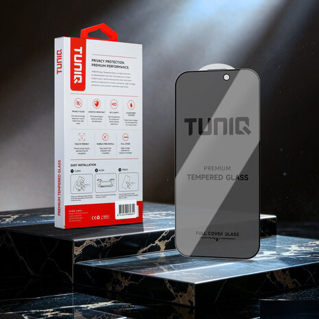 TUNIQ TUNIQ iPhone 17 Display Schutzglas - Box of 10 Privacy full coverage - Transparent
