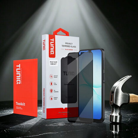 TUNIQ TUNIQ Galaxy A17 Display Schutzglas - Box of 10 Privacy full coverage - Transparent TUNIQ TUNIQ Galaxy A17 Display Schutzglas - Box of 10 Privacy full coverage - Transparent