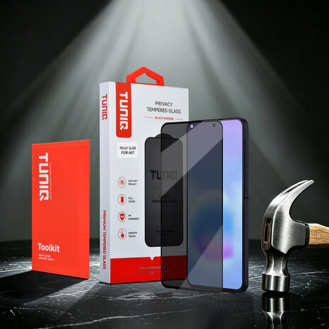 TUNIQ TUNIQ Galaxy A57 Display Schutzglas - Box of 10 Privacy full coverage - Transparent