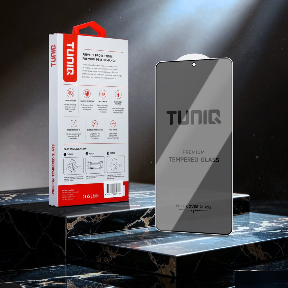 TUNIQ TUNIQ Galaxy S26 Ultra Display Schutzglas - Box of 10 Privacy full coverage - Transparent TUNIQ TUNIQ Galaxy S26 Ultra Display Schutzglas - Box of 10 Privacy full coverage - Transparent