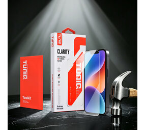 TUNIQ TUNIQ iPhone 14 Screenprotector - Box of 10 Borderless HD - Transparant