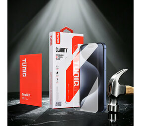 TUNIQ TUNIQ iPhone 15 Pro Max Screenprotector - Box of 10 Borderless HD - Transparant TUNIQ TUNIQ iPhone 15 Pro Max Screenprotector - Box of 10 Borderless HD - Transparant