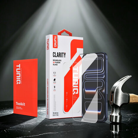 TUNIQ TUNIQ iPhone 17 Pro Screen Protector - Box of 10 Borderless HD - Transparent TUNIQ TUNIQ iPhone 17 Pro Screen Protector - Box of 10 Borderless HD - Transparent
