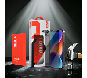 TUNIQ TUNIQ iPhone 13 Pro Max Screenprotector - Box of 10 Borderless Privacy glass - Transparant TUNIQ TUNIQ iPhone 13 Pro Max Screenprotector - Box of 10 Borderless Privacy glass - Transparant