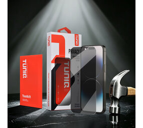 TUNIQ TUNIQ iPhone 14 Pro Max Display Schutzglas - Box of 10 Borderless Privacy glass - Transparent