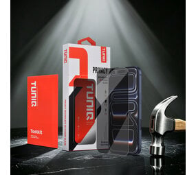 TUNIQ TUNIQ iPhone 17 Pro Display Schutzglas - Box of 10 Borderless Privacy glass - Transparent