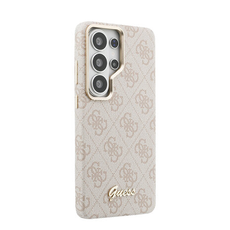 Guess Guess Galaxy S26 Ultra Back-Cover hul - PU 4G Script Metal Logo Magsafe - Rosa