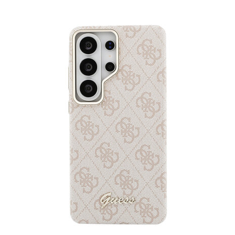 Guess Guess Galaxy S26 Ultra Back cover coque - PU 4G Script Metal Logo Magsafe - Rose Guess Guess Galaxy S26 Ultra Back cover coque - PU 4G Script Metal Logo Magsafe - Rose