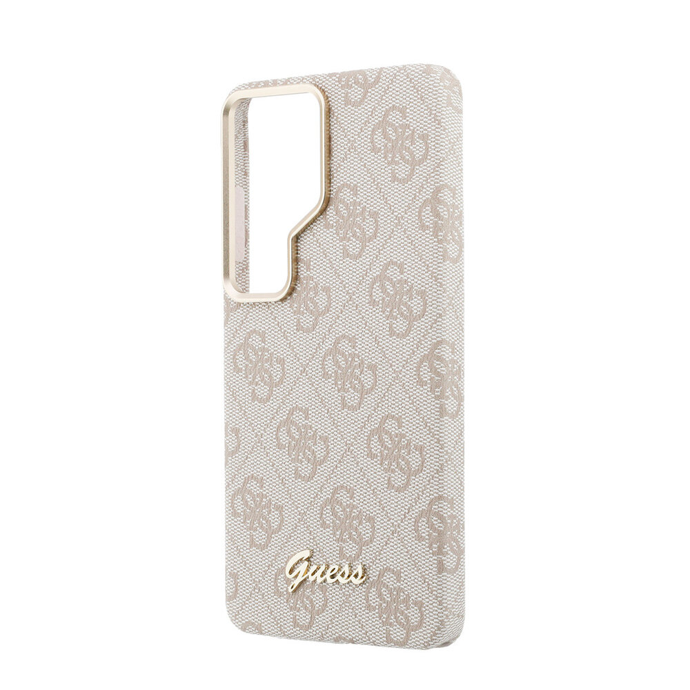 Guess Guess Galaxy S26 Ultra Back cover coque - PU 4G Script Metal Logo Magsafe - Rose Guess Guess Galaxy S26 Ultra Back cover coque - PU 4G Script Metal Logo Magsafe - Rose