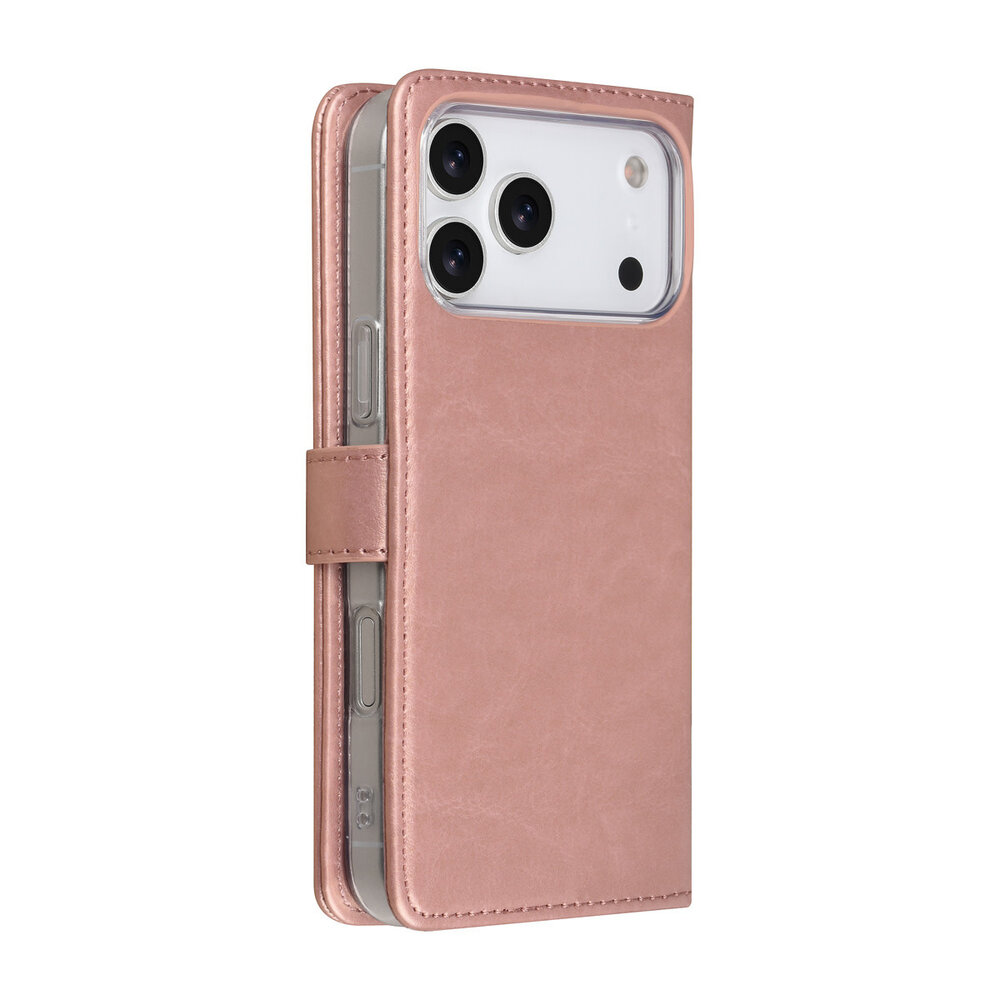 TUNIQ TUNIQ iPhone 18 Pro Max Backcover hoesje - PU+TPU Booktype Case - Rose Gold TUNIQ TUNIQ iPhone 18 Pro Max Backcover hoesje - PU+TPU Booktype Case - Rose Gold