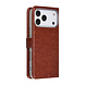 TUNIQ TUNIQ iPhone 18 Pro Max Back-Cover hul - PU+TPU Booktype Case - Braun