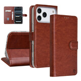TUNIQ TUNIQ iPhone 18 Pro Max Back cover case - PU+TPU Booktype Case - Brown TUNIQ TUNIQ iPhone 18 Pro Max Back cover case - PU+TPU Booktype Case - Brown