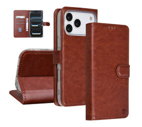 TUNIQ TUNIQ iPhone 18 Pro Max Back cover case - PU+TPU Booktype Case - Brown TUNIQ TUNIQ iPhone 18 Pro Max Back cover case - PU+TPU Booktype Case - Brown