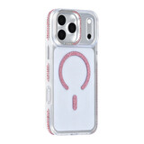 TUNIQ TUNIQ iPhone 18 Pro Max Back cover coque - Diamond MagSafe TPU+PC - Rose TUNIQ TUNIQ iPhone 18 Pro Max Back cover coque - Diamond MagSafe TPU+PC - Rose