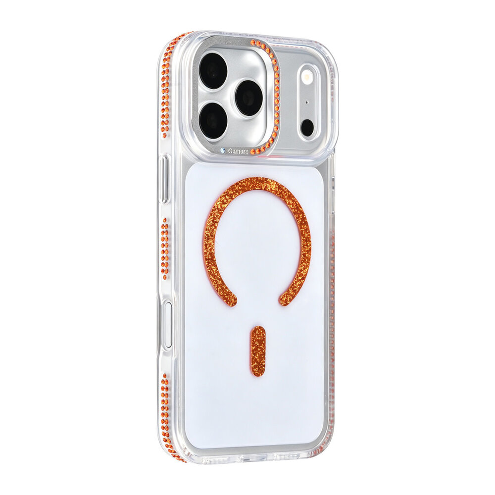TUNIQ TUNIQ iPhone 18 Pro Max Back cover case - Diamond MagSafe TPU+PC - Orange
