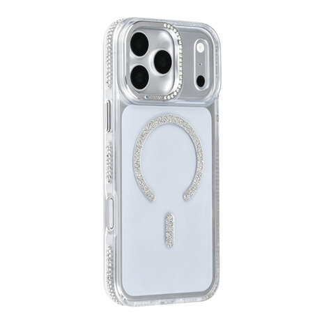 TUNIQ TUNIQ iPhone 18 Pro Max Back-Cover hul - Diamond MagSafe TPU+PC - Grau TUNIQ TUNIQ iPhone 18 Pro Max Back-Cover hul - Diamond MagSafe TPU+PC - Grau