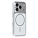 TUNIQ TUNIQ iPhone 18 Pro Back cover case - Magsafe With fiber pattern PC - Silver