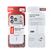 TUNIQ TUNIQ iPhone 18 Pro Back cover coque - Magsafe With fiber pattern PC - Argent