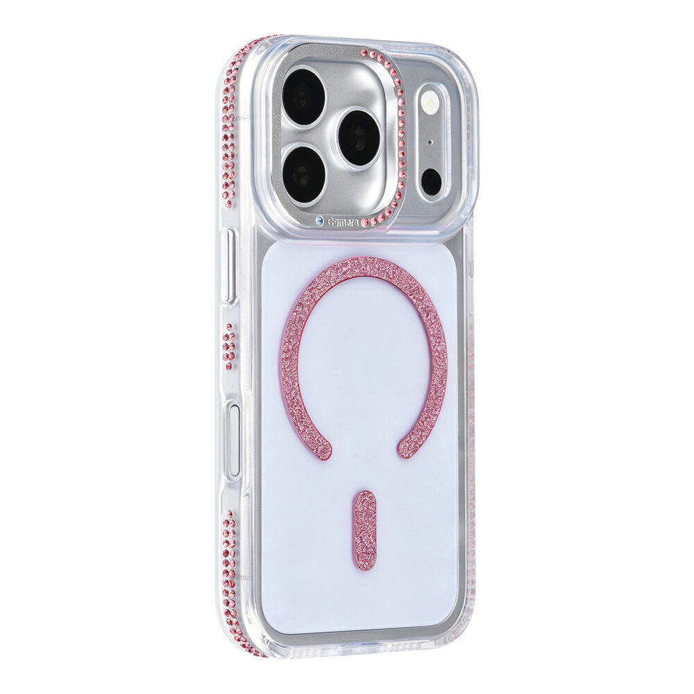 TUNIQ TUNIQ iPhone 18 Pro Back-Cover hul - Diamond MagSafe TPU+PC - Rosa TUNIQ TUNIQ iPhone 18 Pro Back-Cover hul - Diamond MagSafe TPU+PC - Rosa