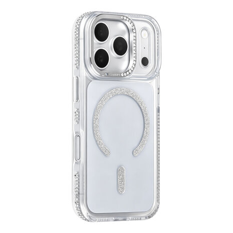 TUNIQ TUNIQ iPhone 18 Pro Backcover hoesje - Diamond MagSafe TPU+PC - Grijs TUNIQ TUNIQ iPhone 18 Pro Backcover hoesje - Diamond MagSafe TPU+PC - Grijs