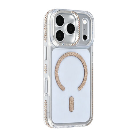 TUNIQ TUNIQ iPhone 18 Pro Back-Cover hul - Diamond MagSafe TPU+PC - Gold TUNIQ TUNIQ iPhone 18 Pro Back-Cover hul - Diamond MagSafe TPU+PC - Gold