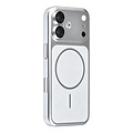 TUNIQ TUNIQ iPhone 18 Handyhülle MagSafe PC Fasermuster - Silber