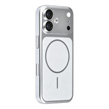 TUNIQ TUNIQ iPhone 18 Back-Cover hul - Magsafe With fiber pattern PC - Silber TUNIQ TUNIQ iPhone 18 Back-Cover hul - Magsafe With fiber pattern PC - Silber