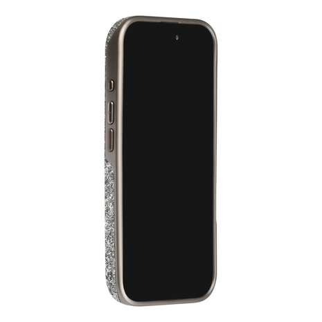 TUNIQ TUNIQ iPhone 18 Back-Cover hul - Glitter Magsafe TPU+PC - Silber TUNIQ TUNIQ iPhone 18 Back-Cover hul - Glitter Magsafe TPU+PC - Silber