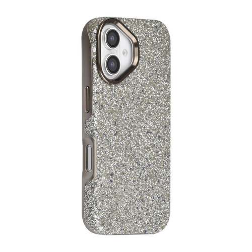TUNIQ TUNIQ iPhone 18 Handyhülle MagSafe TPU und PC Glitzer - Silber