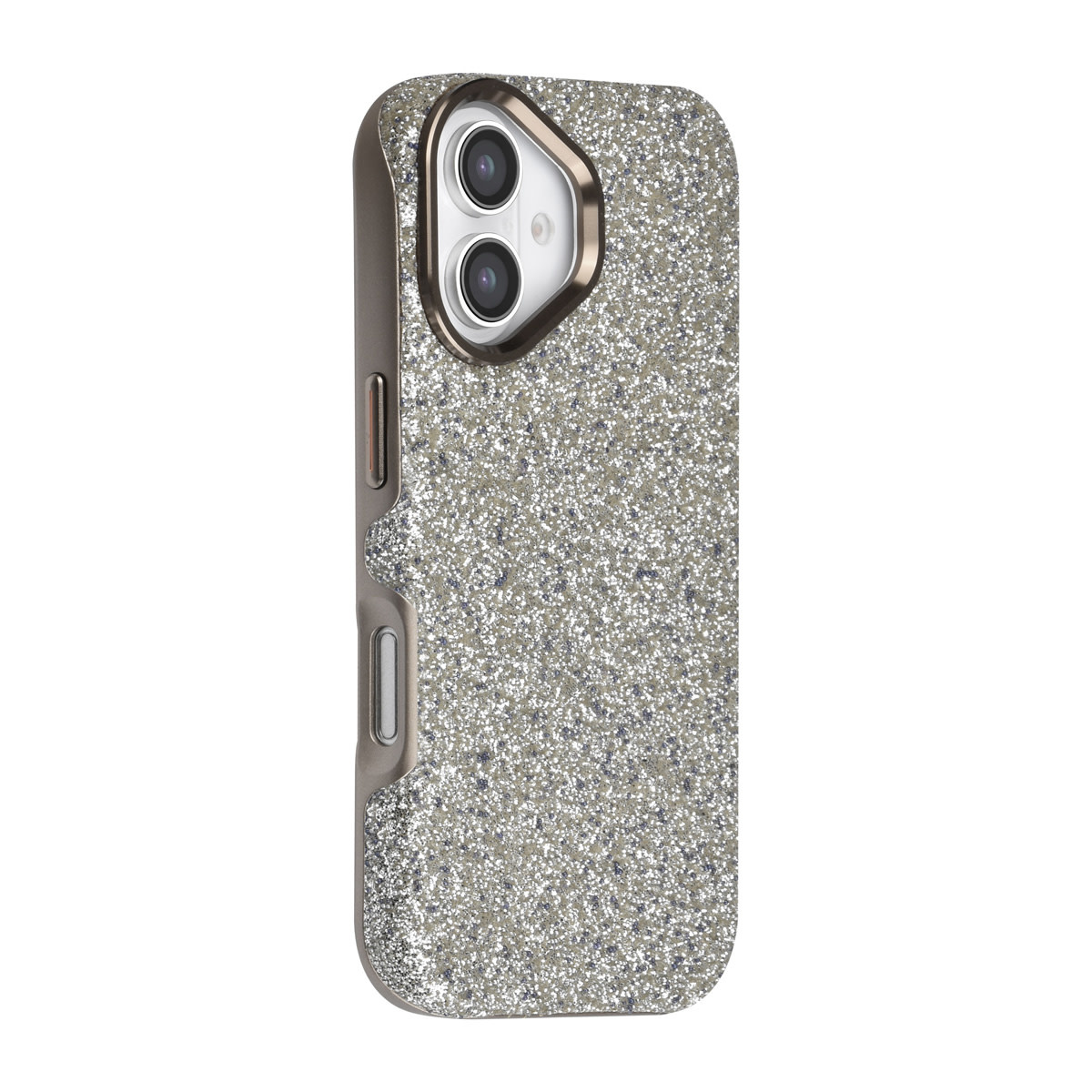 TUNIQ TUNIQ iPhone 18 Backcover hoesje - Glitter Magsafe TPU+PC - Zilver