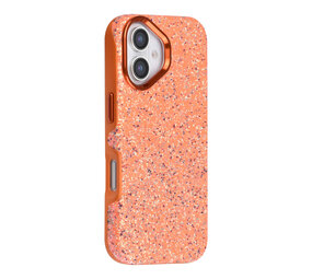 TUNIQ TUNIQ iPhone 18 Back cover coque - Glitter Magsafe TPU+PC - Orange TUNIQ TUNIQ iPhone 18 Back cover coque - Glitter Magsafe TPU+PC - Orange