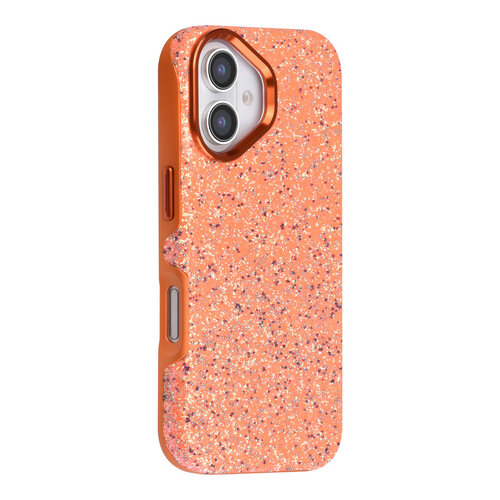TUNIQ TUNIQ iPhone 18 Handyhülle MagSafe TPU und PC Glitzer - Orange