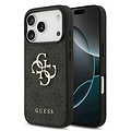 Guess Guess iPhone 18 Pro/iPhone 17 Pro Hartschalenhülle PU 4G Großes Logo - Schwarz