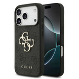 Guess Guess iPhone 18 Pro Back cover case - HC 4G PU Big Logo - Black Guess Guess iPhone 18 Pro Back cover case - HC 4G PU Big Logo - Black