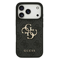 Guess Guess iPhone 18 Pro/iPhone 17 Pro Hartschalenhülle PU 4G Großes Logo - Schwarz