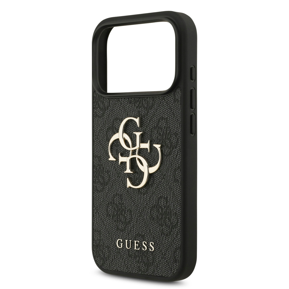 Guess Guess iPhone 18 Pro Backcover hoesje - HC 4G PU Big Logo - Zwart, foto 6 van 6