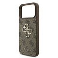 Guess Guess iPhone 18 Pro/iPhone 17 Pro Hartschalenhülle PU 4G Großes Logo - Braun