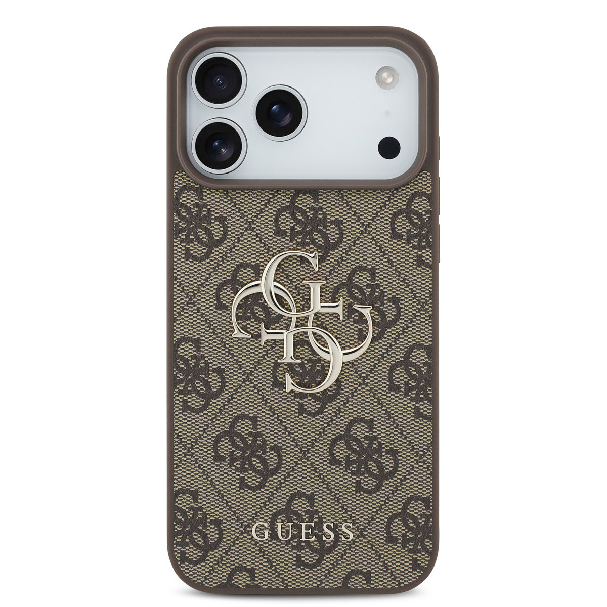 Guess Guess iPhone 18 Pro Max Backcover hoesje - HC 4G PU Big Logo - Bruin, foto 3 van 6