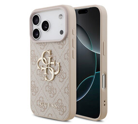 Guess Guess iPhone 18 Pro Back cover case - HC 4G PU Big Logo - Pink Guess Guess iPhone 18 Pro Back cover case - HC 4G PU Big Logo - Pink