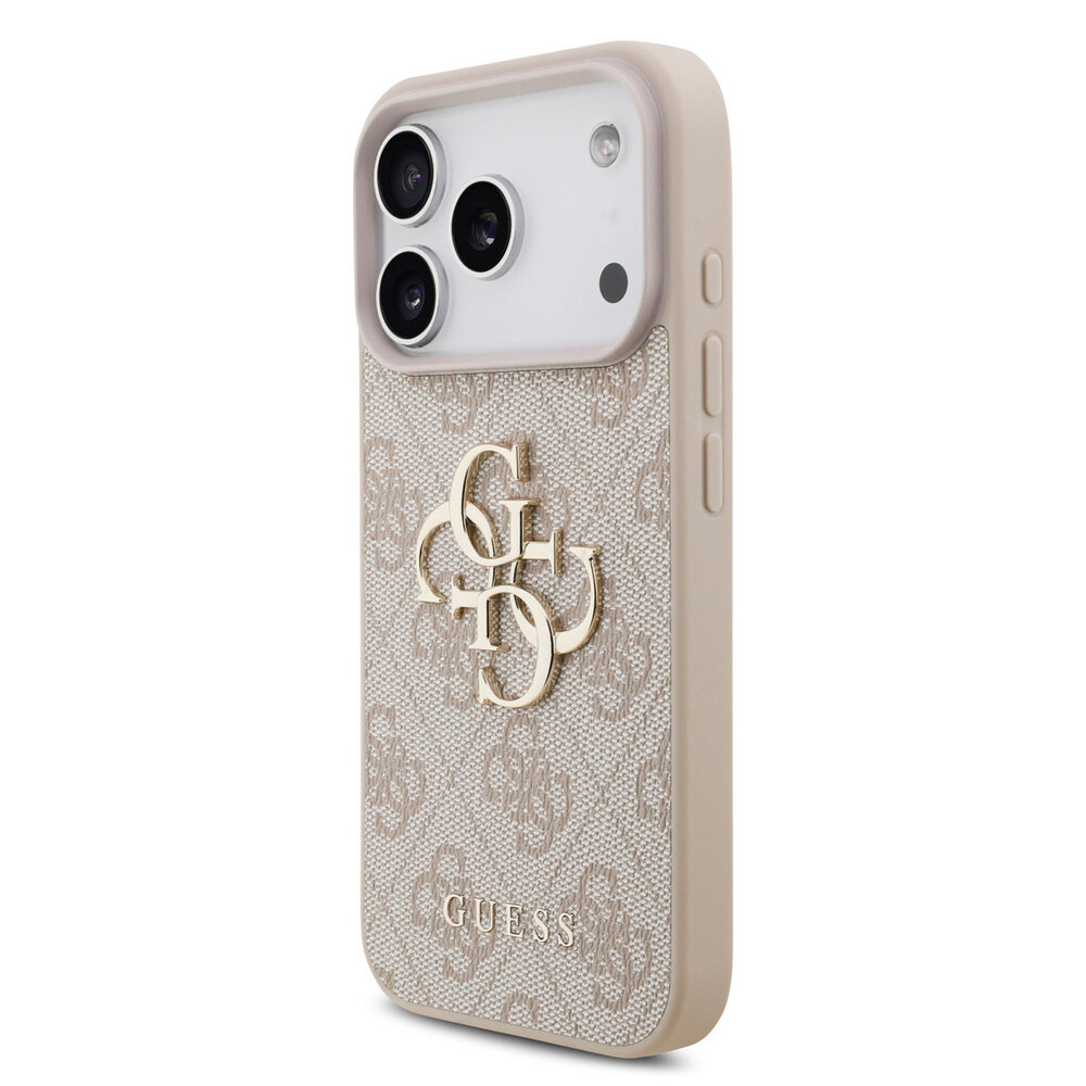 Guess Guess iPhone 18 Pro Back cover coque - HC 4G PU Big Logo - Rose Guess Guess iPhone 18 Pro Back cover coque - HC 4G PU Big Logo - Rose