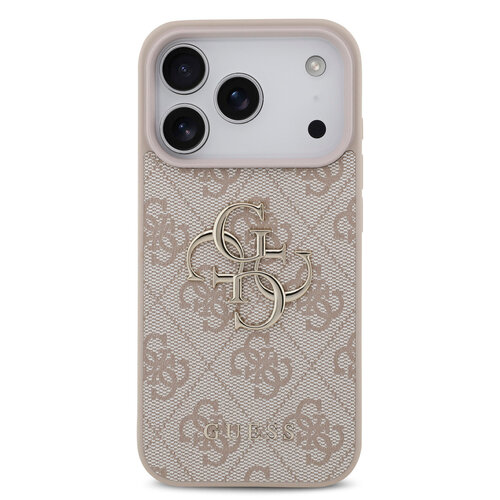 Guess Guess iPhone 18 Pro/iPhone 17 Pro Hartschalenhülle PU 4G Großes Logo - Rosa