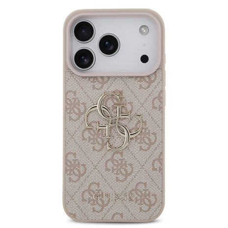 Guess Guess iPhone 18 Pro Back-Cover hul - HC 4G PU Big Logo - Rosa Guess Guess iPhone 18 Pro Back-Cover hul - HC 4G PU Big Logo - Rosa