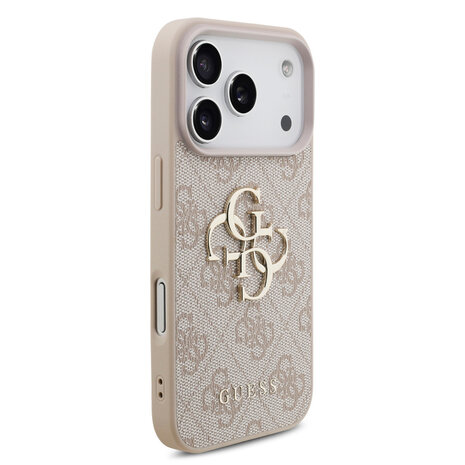 Guess Guess iPhone 18 Pro Back-Cover hul - HC 4G PU Big Logo - Rosa Guess Guess iPhone 18 Pro Back-Cover hul - HC 4G PU Big Logo - Rosa