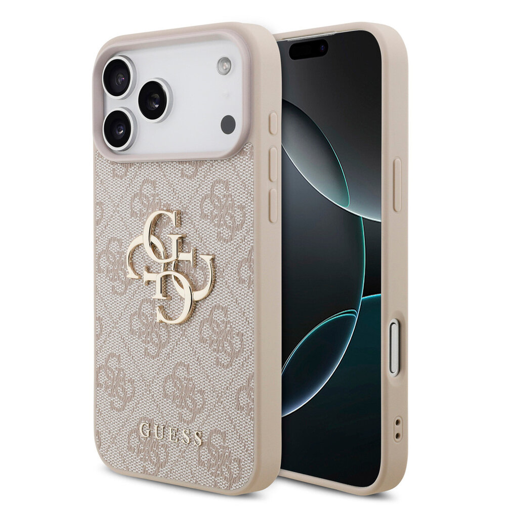 Guess Guess iPhone 18 Pro Max Back cover case - HC 4G PU Big Logo - Pink Guess Guess iPhone 18 Pro Max Back cover case - HC 4G PU Big Logo - Pink